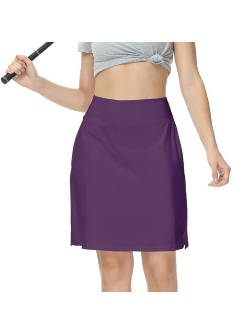 Gradual Athletic Dark Purple Longline Modest 20” Women's Tennis Golf Skort Small